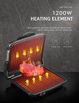 Yabano Non-Stick Panini Press Grill for Sandwiches