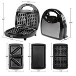 OVENTE 3-in-1 Sandwich Maker and Grill