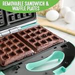 GreenLife Electric Waffle Sandwich Maker and Toaster