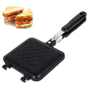 Double-Sided Panini and Sandwich Maker with Non-Stick Plates
