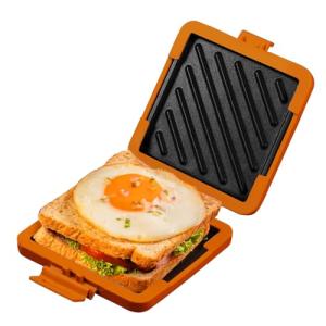Orange Microwave Toaster and Sandwich Maker