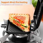 Double-Sided Panini and Sandwich Maker with Non-Stick Plates