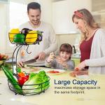 2-Tier Countertop Fruit and Vegetable Basket with Hanger