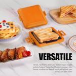 Orange Microwave Toaster and Sandwich Maker