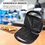 2-in-1 Electric Sandwich Maker and Panini Press