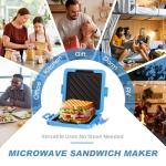 Microwave Toaster and Sandwich Maker - Quick Cooking