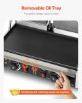 VEVOR 3600W Electric Panini Grill with Temp Control