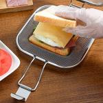 PACKOVE Stainless Steel Sandwich Toaster Clip Press