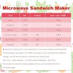 Microwave Toaster and Sandwich Maker - Quick Cooking