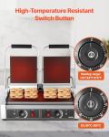 VEVOR 3600W Electric Panini Grill with Temp Control