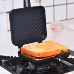Double-Sided Panini and Sandwich Maker with Non-Stick Plates
