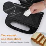 800W Sandwich Maker with Non-Stick Plates
