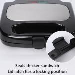 800W Sandwich Maker with Non-Stick Plates