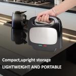 800W Sandwich Maker with Non-Stick Plates