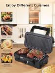 3-in-1 Sandwich and Waffle Maker with Removable Plates