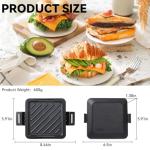Nonstick Microwave Toastie Sandwich Maker, Black