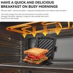 Nonstick Microwave Toastie Sandwich Maker, Black