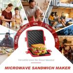 Microwave Toaster & Sandwich Maker - Fast Cooking