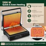 KOTEK 3-in-1 Panini Press and Indoor Grill