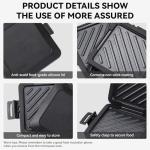 Nonstick Microwave Toastie Sandwich Maker, Black