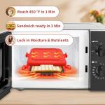 Microwave Toaster & Sandwich Maker - Fast Cooking