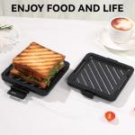 Nonstick Microwave Toastie Sandwich Maker, Black