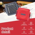 Microwave Sandwich Maker and Panini Press, Red