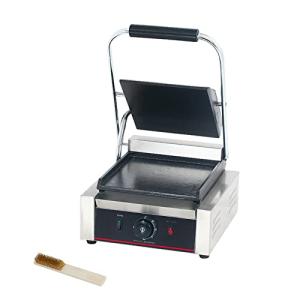 Electric Panini Press with Grooved Grill