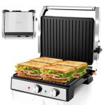 1600W Non-Stick Panini Press and Sandwich Maker