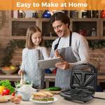 3-in-1 Electric Sandwich Maker and Waffle Iron