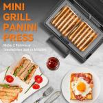 Mini Panini Press Electric Grill for Sandwiches