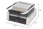 Electric Panini Press with Grooved Grill