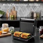 Mini Panini Press for Perfect Sandwiches and More