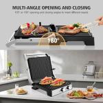 1600W Non-Stick Panini Press and Sandwich Maker