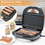 3-in-1 Electric Sandwich Maker and Waffle Iron