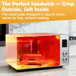 Microwave Sandwich Maker with Adjustable Silicone Strap