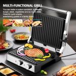 1600W Non-Stick Panini Press and Sandwich Maker