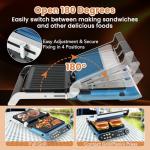Giantex Electric Panini Press with Removable Plates