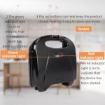 NPYELP 800W Non-Stick Sandwich Maker and Press