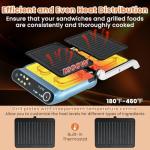 ARLIME Electric Grill Press with Non-stick Plates