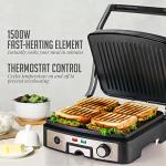 OVENTE 1500W Electric Panini Press Grill