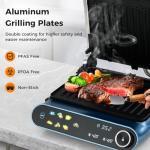 ARLIME Electric Grill Press with Non-stick Plates