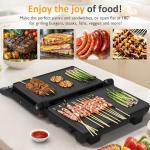 Sunvivi Electric Panini Press Grill with Locking Lid