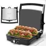 Electric Panini Press and Griddle Sandwich Maker