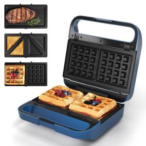 Sunvivi Electric 3-in-1 Sandwich and Waffle Maker