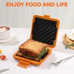 Microwave Toastie Sandwich Maker with Nonstick Plate