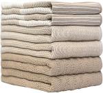 Large Cotton Kitchen Towels Set - 6 Pack