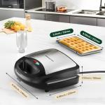 KEENSTAR 3-in-1 Electric Grill, Waffle & Sandwich Maker