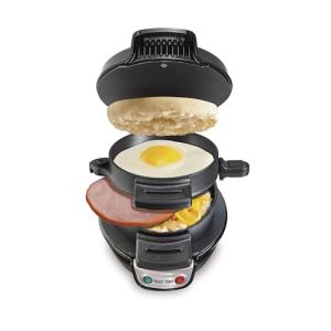 Hamilton Beach Breakfast Sandwich Maker with Egg Ring