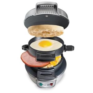 Hamilton Beach Breakfast Sandwich Maker with Egg Ring